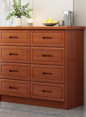 实木卧室床头物六斗柜八斗柜收49509纳柜储屉柜子抽厅柜靠墙客现