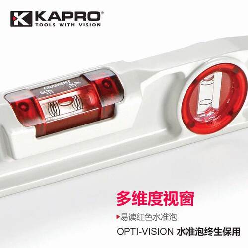 开普路铝合金进口水平尺高精度平水尺工业装修尺重型实心超精准