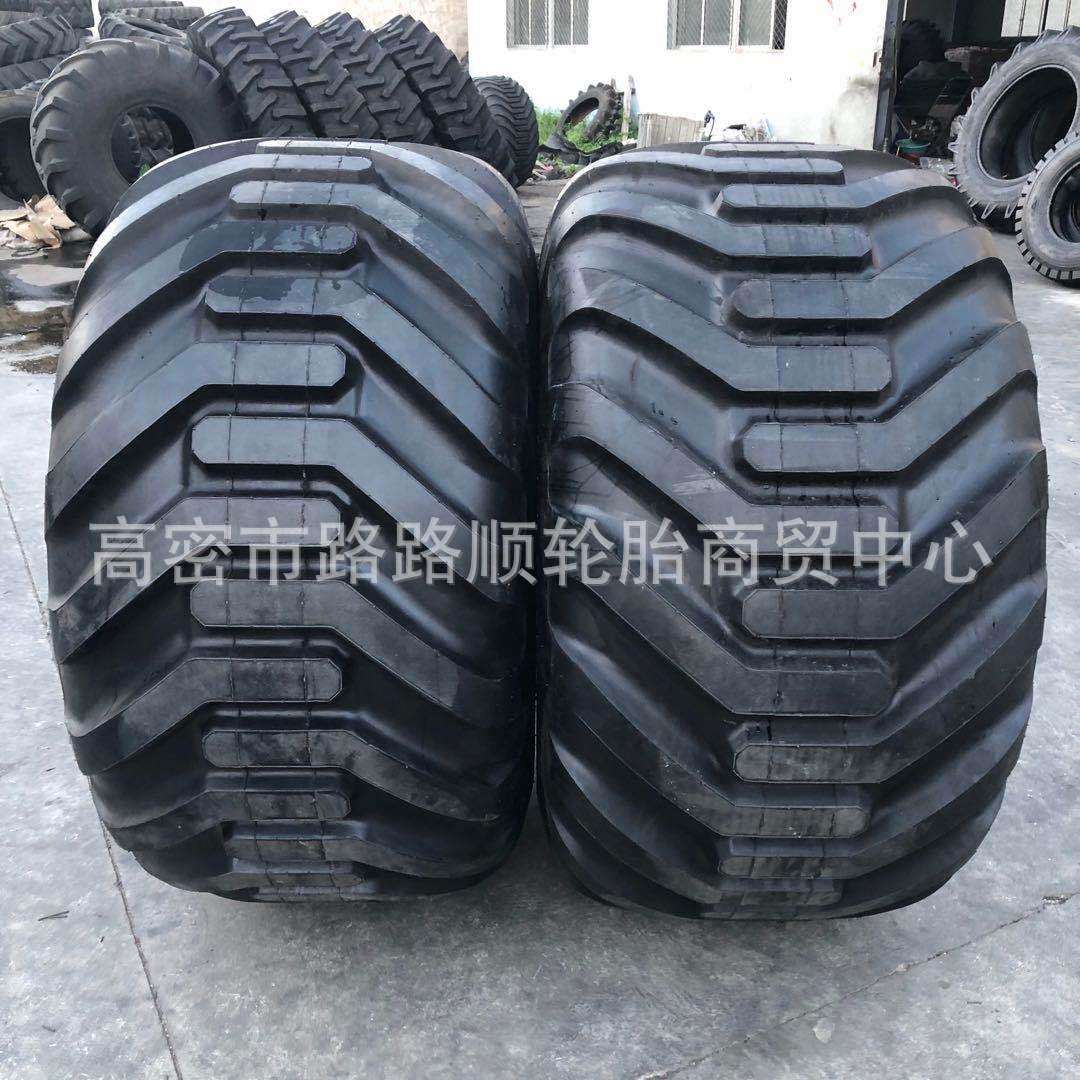 供应爱科捆草机轮胎 550/500/45-22.5 农用拖车轮胎配钢圈