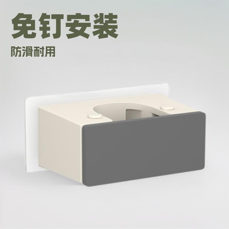 免钉拖把架挂钩拖把夹卫生间拖把沥水架墩布座免打孔无痕扫把卡座