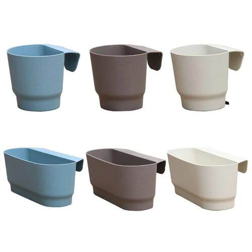 Wall Hanging Half Round Flowerpot Planter Semicircular Wall