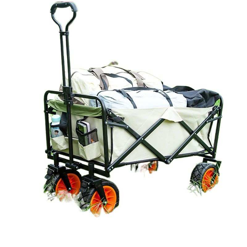 户外营地车折叠手推车钓鱼小拖车便携购物野餐拉车拉货野营车露营