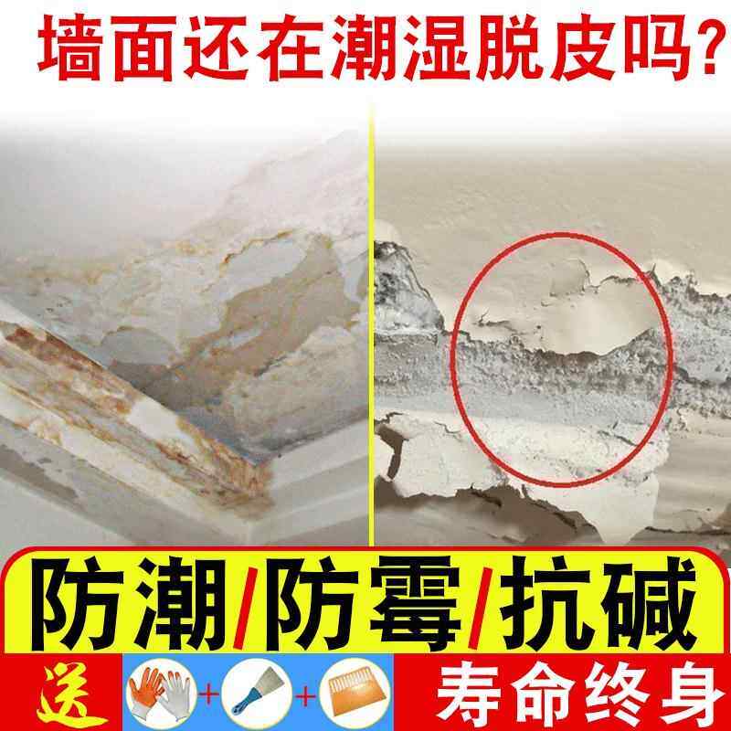 水泥墙面起碱起皮脱落发霉修补剂抗碱克星内墙返碱返潮除霉