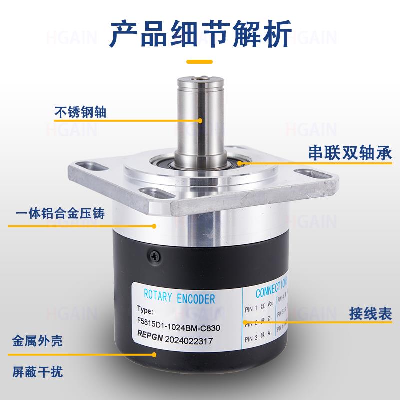 原装HGAIN数控机床主轴螺纹编码器V3.FB5815C-1024BM1-L5