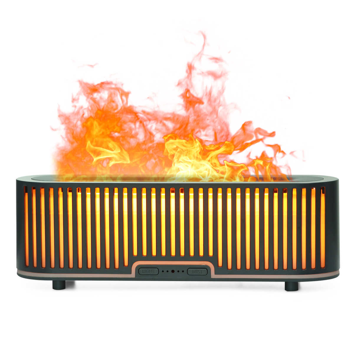 条纹香薰机 3D火焰香薰机 居家卧室香薰机加湿器 七彩氛围小夜灯