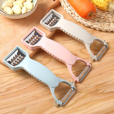 Dual-Head Plastic Peeler Multi-Function Grater, Potato Peele