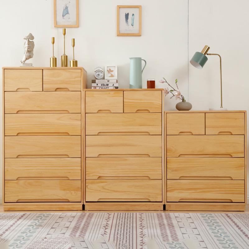 五斗柜现代美式实木斗柜收纳柜子卧室客厅靠墙抽屉式储物柜家具