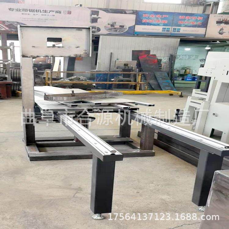 全自动卧式石墨带锯 石料 圆木开板锯合源立式带锯切割锯厂家