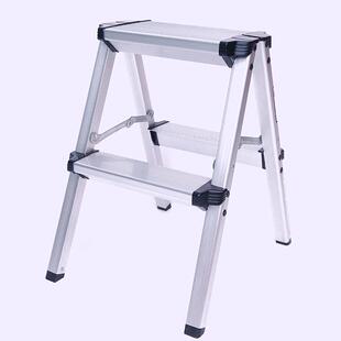 便携车登高双侧爬梯家洗用梯铝合金小梯子二步UPH503字叠梯折凳