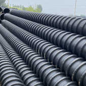 Hdpe缠绕增强管井筒管克拉管B型结构壁管排水管聚乙烯克拉管批发