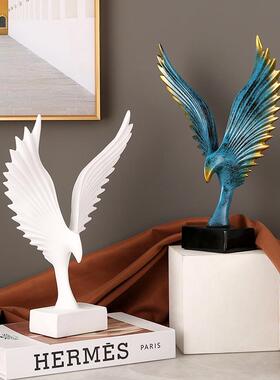 现代轻奢老鹰摆件树脂装饰品家居客厅酒柜电视柜大展宏图艺术摆设