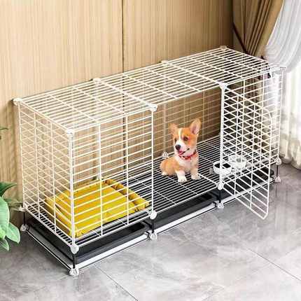 狗笼子中小型犬室内带厕所分离家用宠物泰迪柯基小狗狗围栏式栅栏