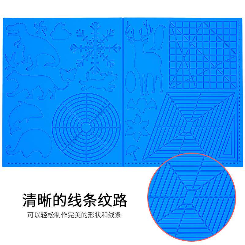 3D打印笔硅胶临摹画板 儿童创意绘图模板3d打印画笔立体绘画垫子图片