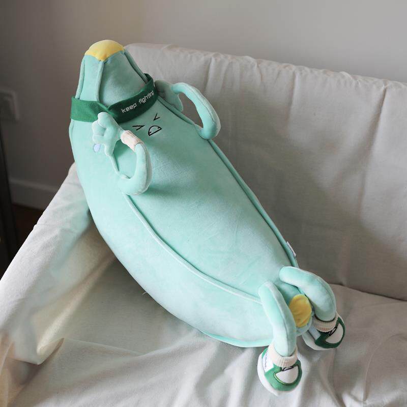 正品ins红可爱运动腹香蕉公仔睡觉抱枕具玩偶毛卷绒网玩创意娃娃