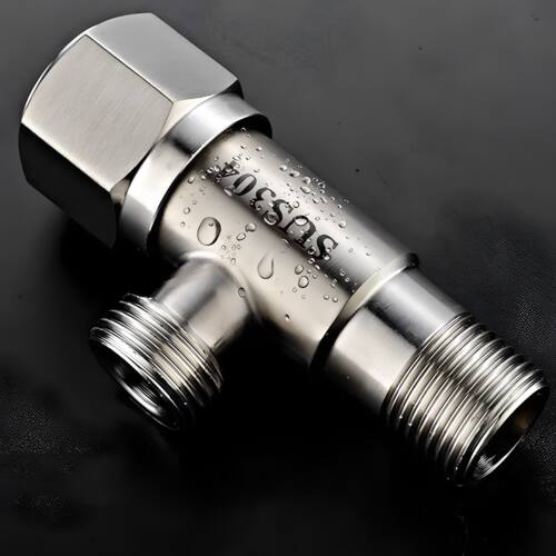 304不锈钢三角阀加厚冷热止水阀家用角阀开关热水器马桶4分通用