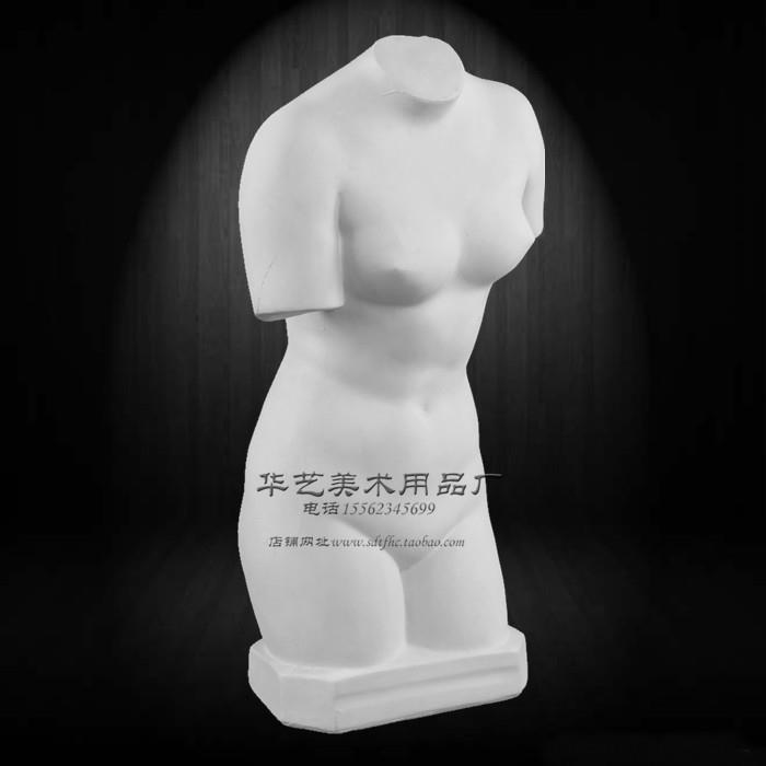 厂家直销少女躯干石膏头像硬膜教具半身石膏像人物写生写生专用