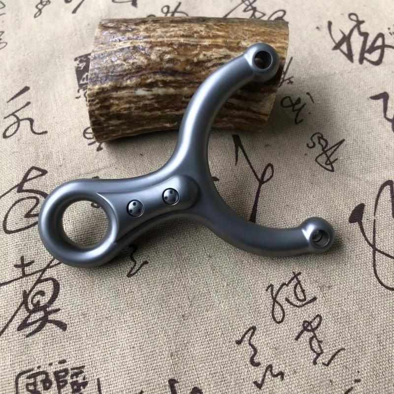 无极钛合金tc21数控球头弹弓贴片弹弓卡球弹弓扁皮筋弹弓单卡弹弓