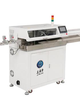 全自沾动双558头机剥锡机电子线镀锡机皮裁线浸锡一体双端电线上