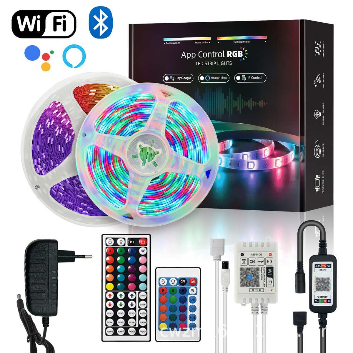 氛围音灯珠2835电灯505012v/led套装rgb跨境带灯竞灯氛围电视拾灯