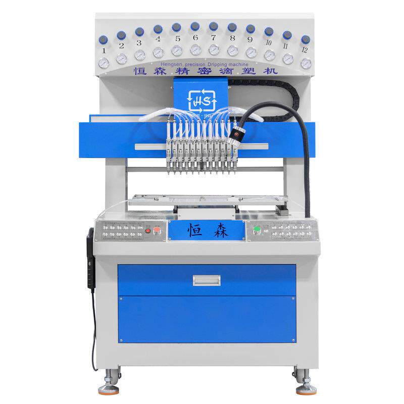 供应pvc滴塑机自动点胶机pvc商标全自动滴塑机