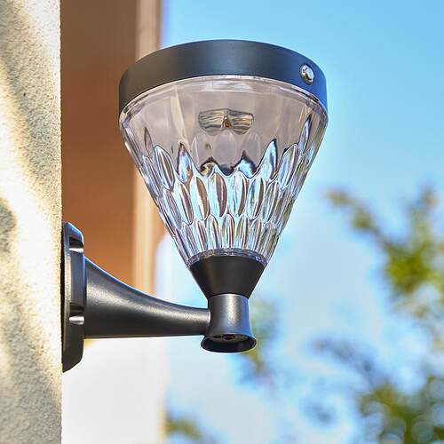 太阳能壁灯户外防水庭院墙壁灯LED智能光控家用大门灯室外露台灯