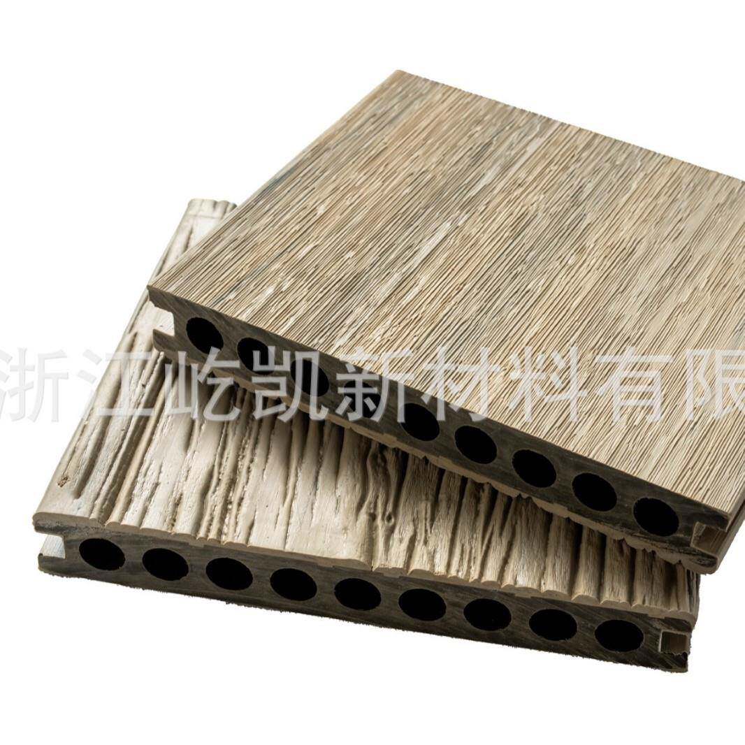 高端塑木地板户外露台防腐木塑地板庭院外贸二代共挤WPC塑木地板