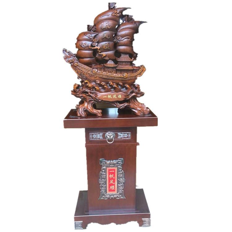 一帆风顺龙舟顺风顺水树脂工艺品摆件开业家居办公装饰礼品