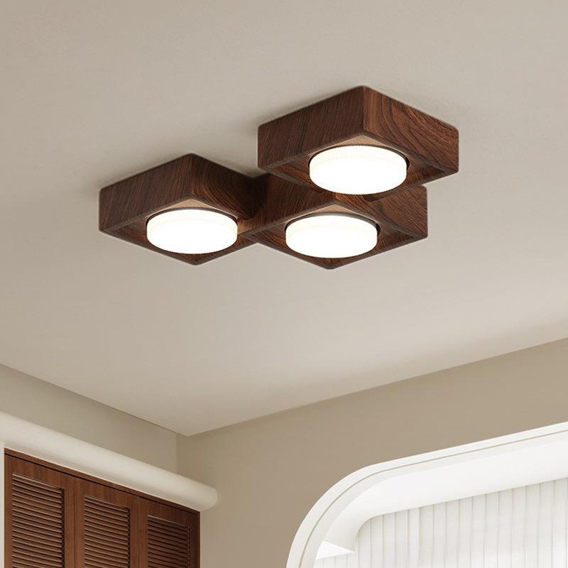 复古中古风无主灯客厅照明双头斗胆灯明装筒灯卧室过道走廊阳台灯