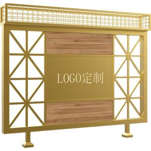 饰半截花架餐厅绿植矮隔断墙奶茶饭店卡座护栏 铁艺屏风酒吧过道装