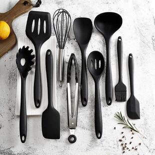 10 PCS Silicone Cookware Set Kitchen Cooking Tools Baking To