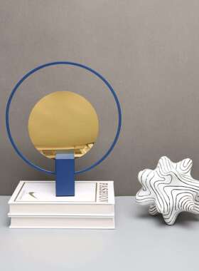 新中式创意不规则树脂白色摆件样板房售楼部卧室书房客厅桌面饰品