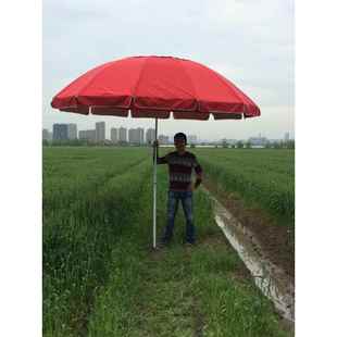 户外遮阳伞沙滩伞3.2米超大防风双层布遮阳伞摆摊大伞庭院防雨伞