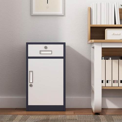 多斗柜桌下柜文柜件柜资料柜皮柜收纳铁矮柜储物柜单门床AG-78533