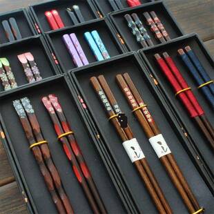 Chinese style Crafts souvenir couple chopsticks and Gift box