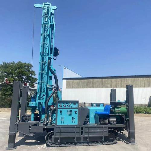 工程水井钻机 履带式全液压气动勘探取芯钻孔 打水井钻机设备厂家