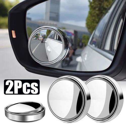 2Pcs 360 Degree Adjustable Blind Spot Mirror Car Auxiliary R