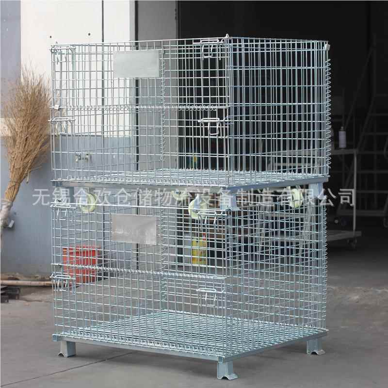 框可叠仓储笼笼铁置物框物折流储物流货物运输周826转仓可移动储