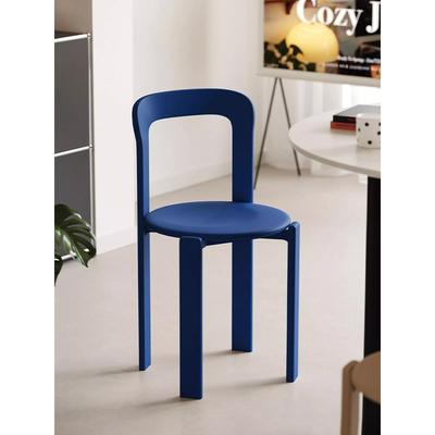 极简风格塑料椅家用加厚靠背椅可访问豪华高端创意雷伊椅多巴胺休