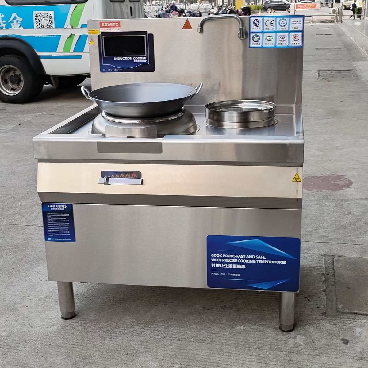 商用电磁灶12kw单眼电灶台大功率饭店酒店15千瓦电炒炉双头电磁炉
