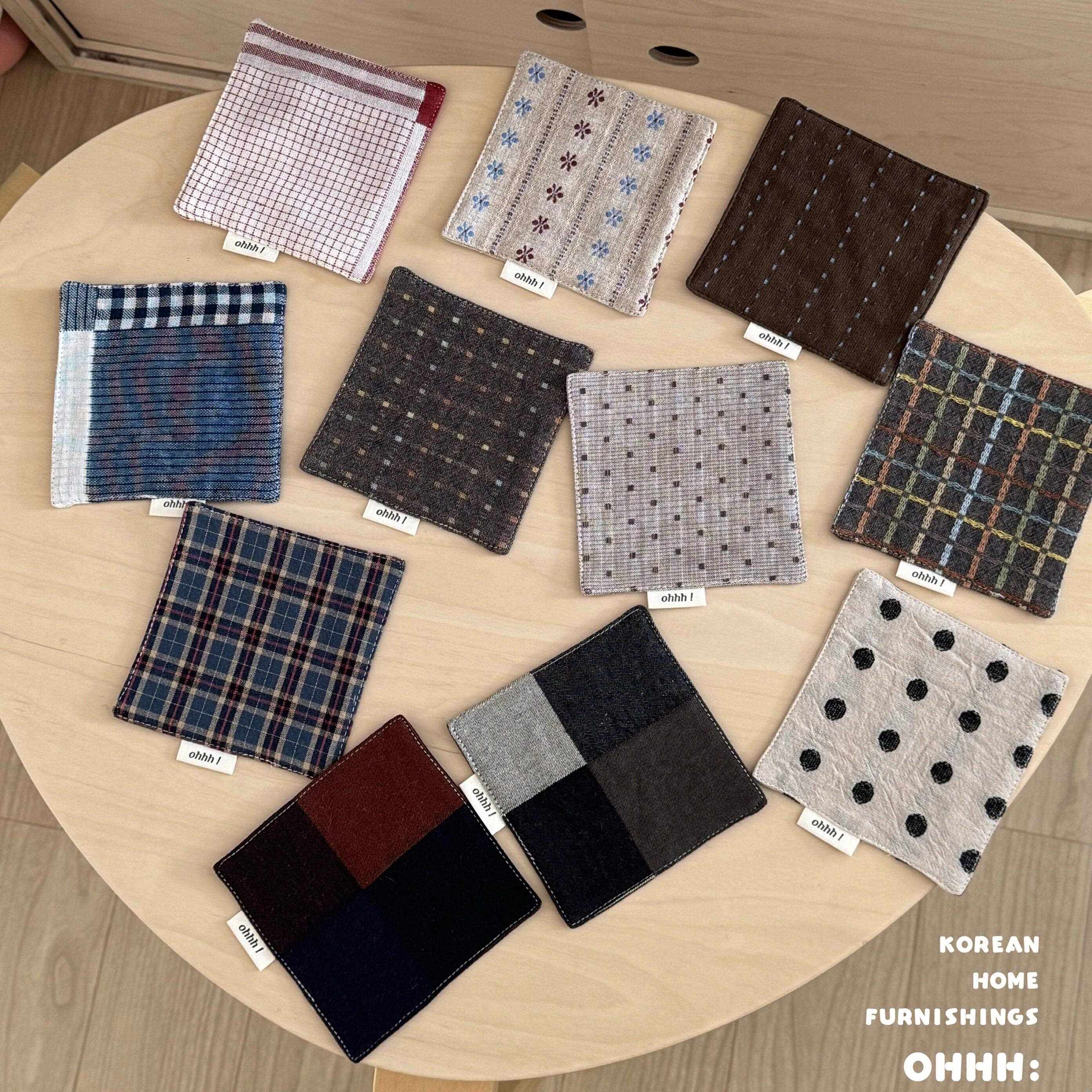 日系简约覆古手工杯垫中古风餐垫咖啡店摆件加厚茶几垫子侘寂风