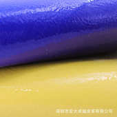 .镜面纤高皮革超1鞋 面面漆皮真箱包褶皱漆光鞋 防水革超纤0皮