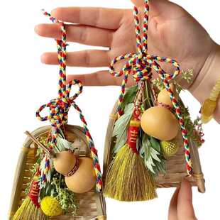 端午节门挂艾草花束diy门口挂饰香包香囊挂件门上装饰挂门菖蒲