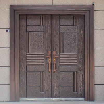 铸铝门别墅入户门农村自建房进户门大门家用乡村庭院锌合金防盗门