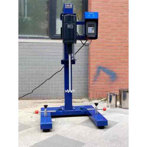 齐威1100W变频高速分散机分散搅拌机处理10-25L电动升降分散涂料