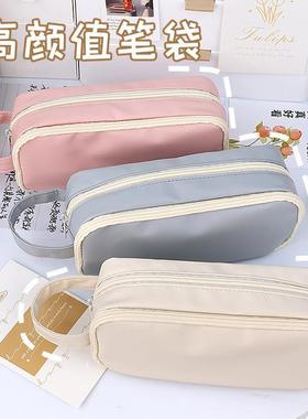 Korea Cute Pencil Cases for Girls Pencilcase Waterproof Canv