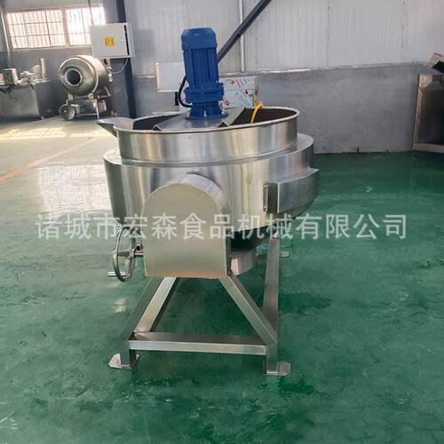 全自动凉粉莲子羹熬制夹层锅红豆馅料炒制设备奶豆腐凉粉加工设备