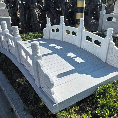 仿石石桥花岗岩古石拱桥外别墅庭院室石桥内大理户石石雕雕桥景观