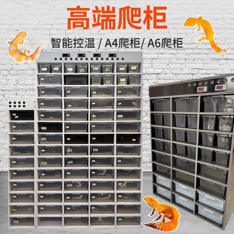 爬宠柜PVC豹纹守宫蜥蜴爬饲养箱6A4抽屉盒睫角蛇柜宠物智能恒温箱
