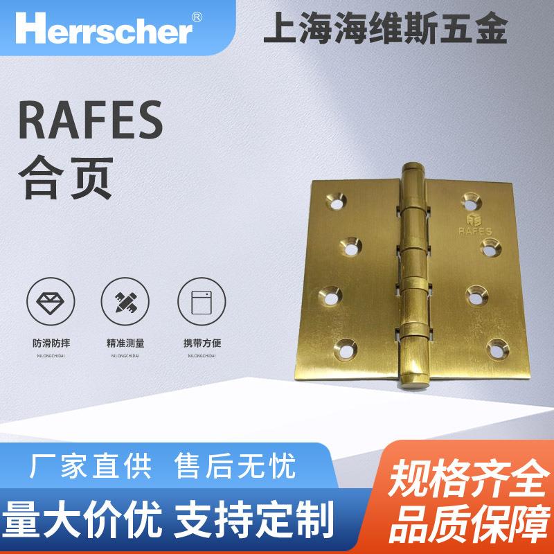德国进口RAFES不锈钢5寸平头合页防火门铰链合页5353合页现货1副