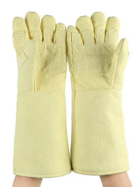 CASTONG卡司顿耐高温手套500度加长加厚劳保棉隔热工业ABY-5T-45